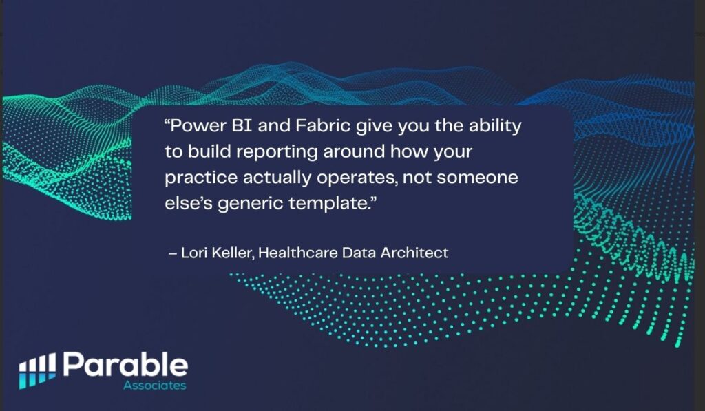 Power BI healthcare data management
